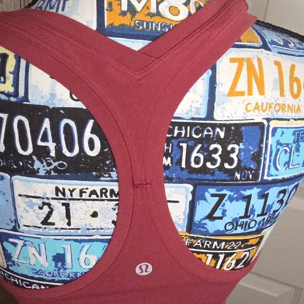 RARE! Lululemon x Orangetheory Racerback Tank Womens (6) Collab / Athletic Shirt - Picture 4 of 5
